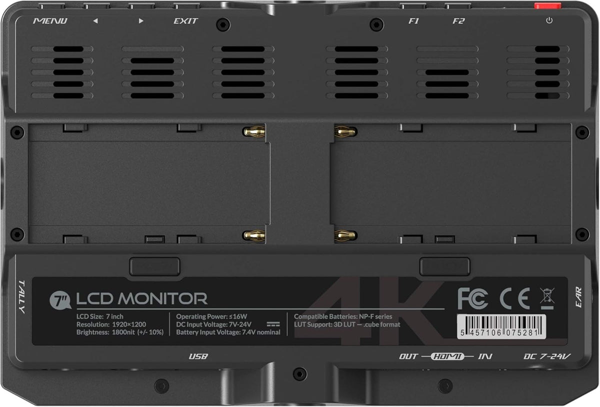 7 inch 4K 1800nit HDMI Field Monitor with 3D Lut X714