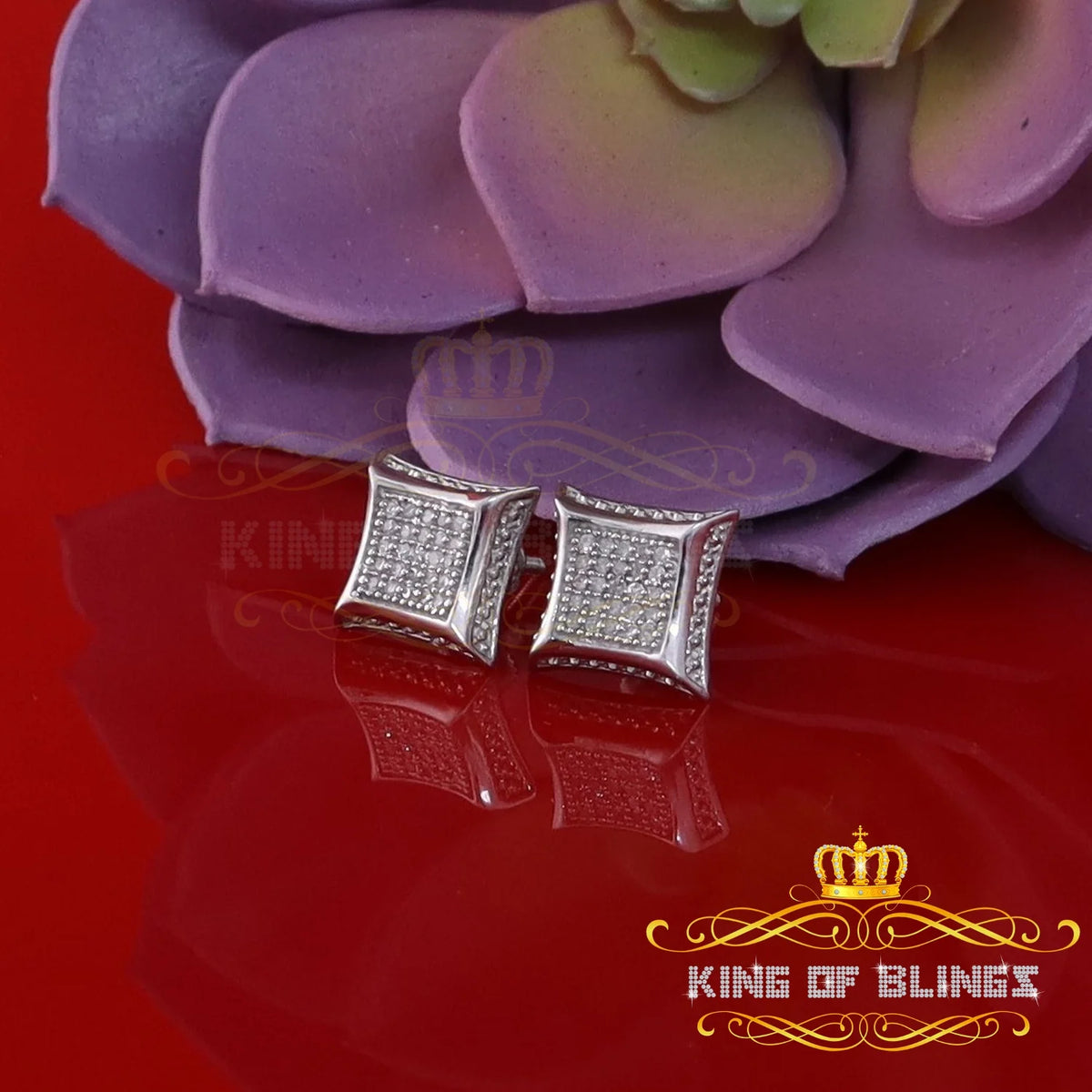 White Kite Stud Earrings Q815719