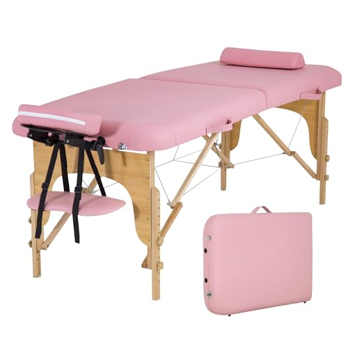 Portable Massage Table 24 inche Wide 2 Folding Heigh Adjustable Spa Table G876