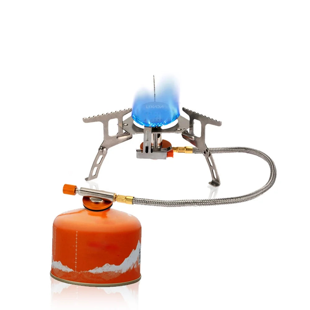 Camping Foldable Gas Set with Gas Conversion Head Adapter F50729