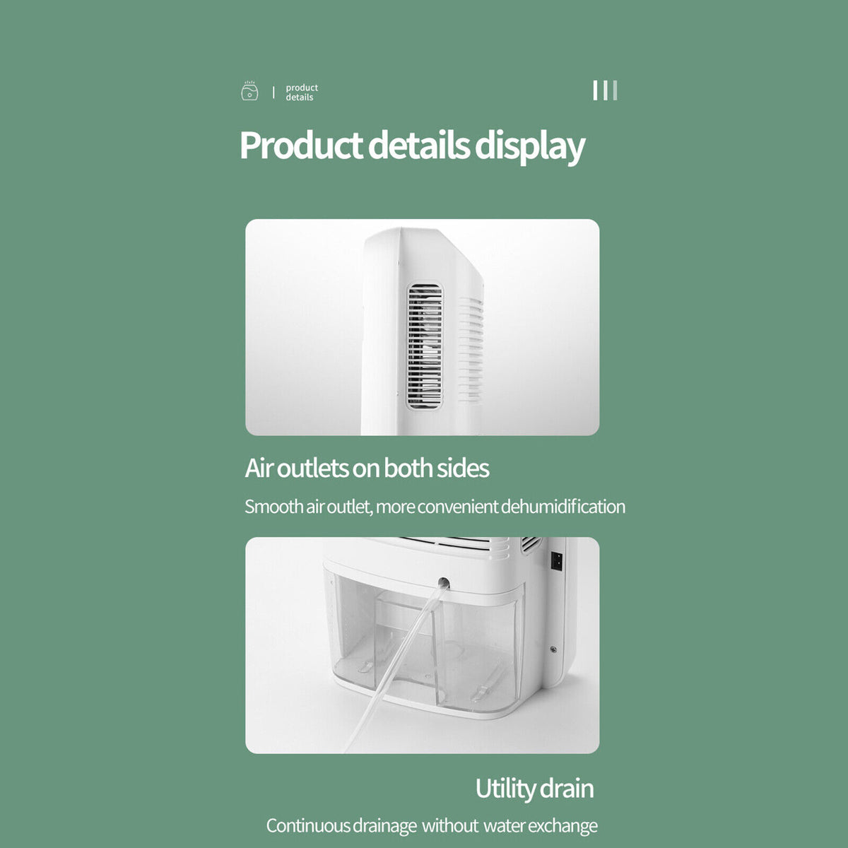 2.5L Dehumidifier with LCD Displays U43046