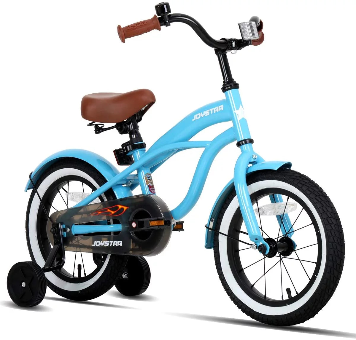12 14 16 Kids Cruiser Bike with Training Wheels, Green Z461