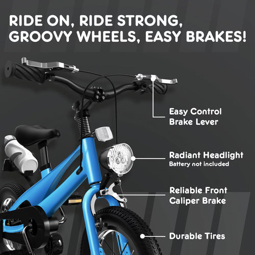 14 inch Kids Bicycle with Training Wheels, Blue B28514