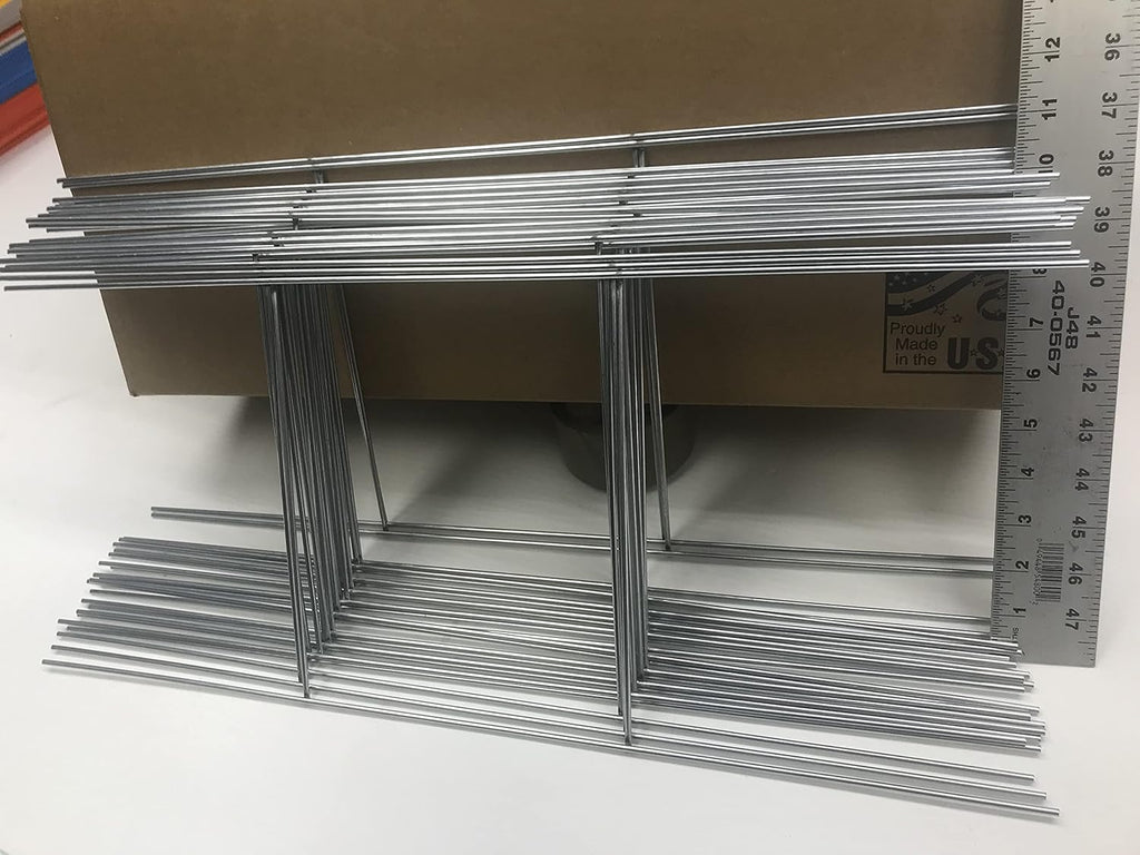 Wire Stake 10 x 24 Inch x 9 Gauge Galvanized Double H-Frame Sign Holder V209