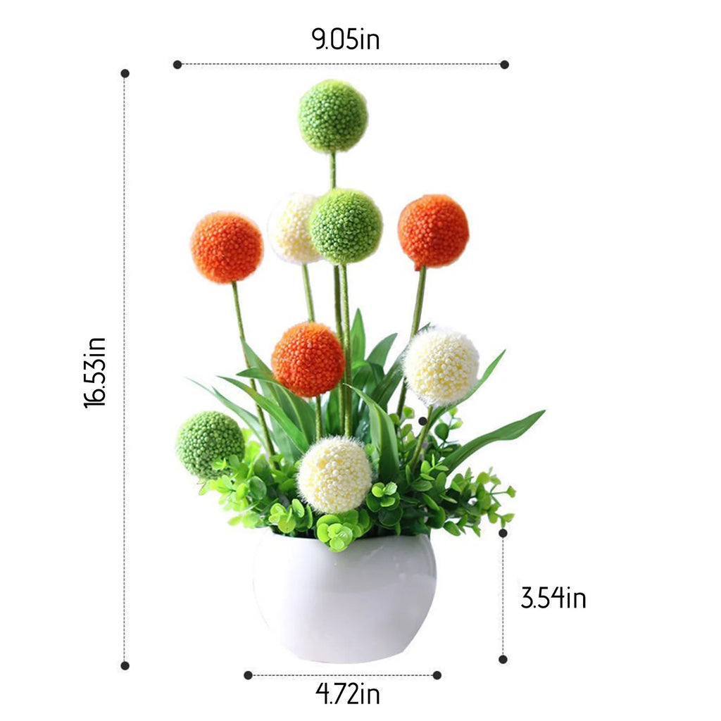 Colorful Artificial Flower Potted Plant O412