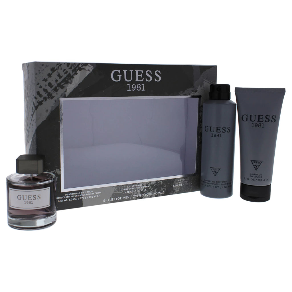 3 Pc Gift Set 3.4 oz EDT Spray 6 oz Deodorant Body Spray 6.7 oz Shower Gel D952