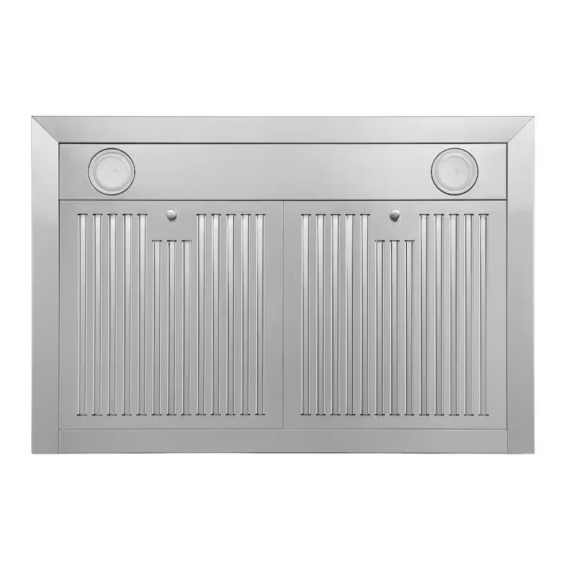 30 in. Convertible Wall Mount Range Hood with 2 Charcoal Filters in Stainless Steel T264