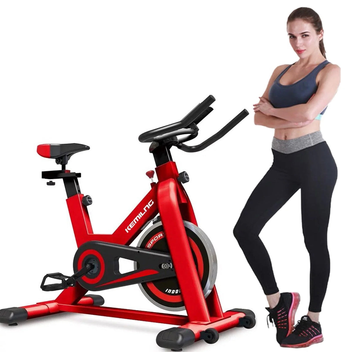 Indoor Cycling Exercise Stationary Bike 440lbs R982