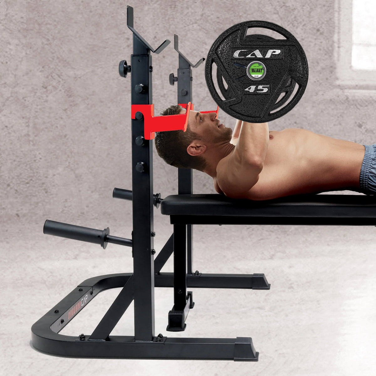 Adjustable Olympic Squat Rack V667