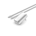 37W Dual Wall Charger USB-C to Lightning Cable Silver M184114