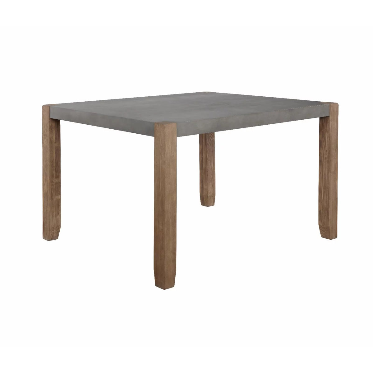 Gray Modern Wood Dining Table with Two Benches V514866