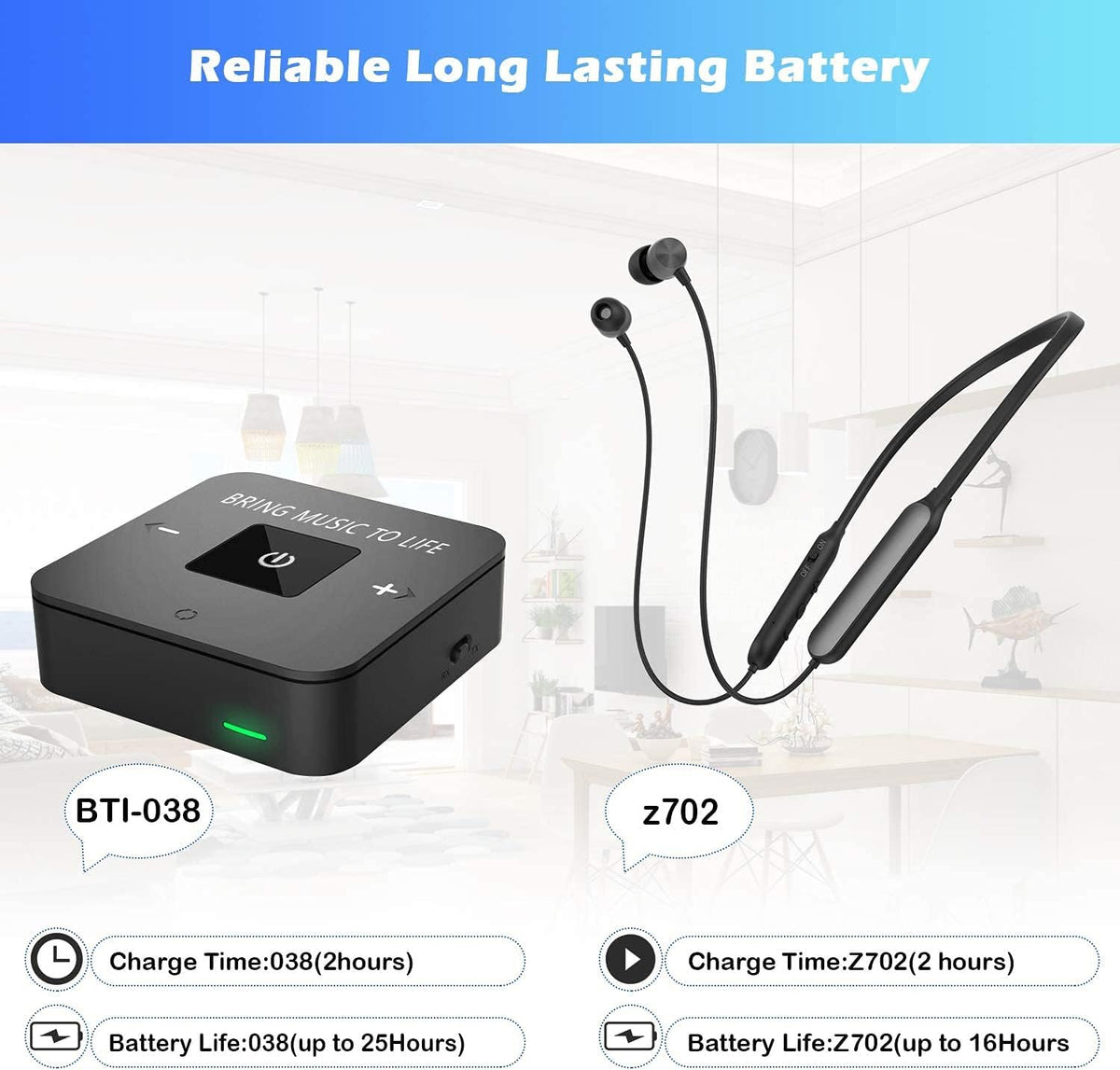 Wireless Headphones with Bluetooth Transmitter R451