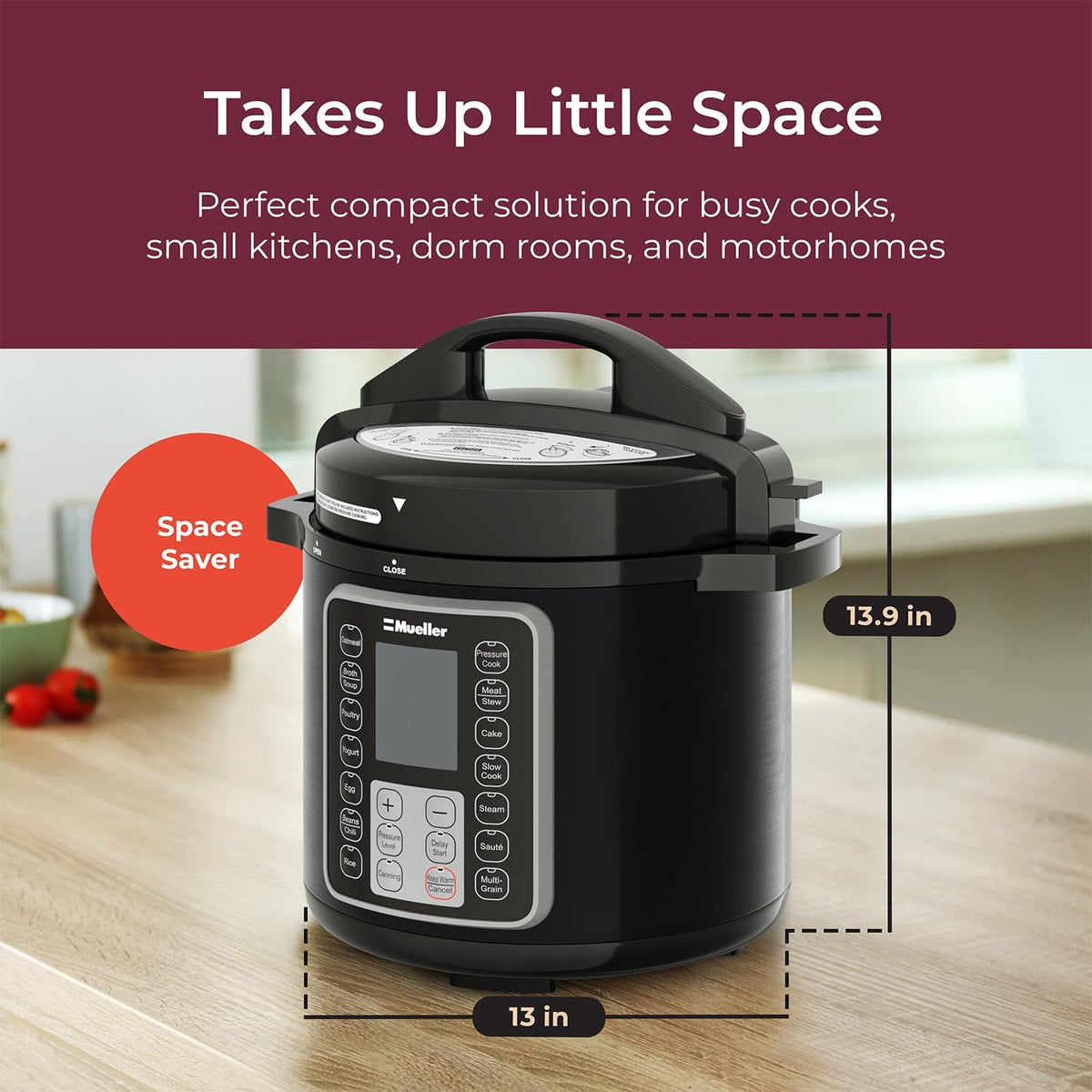 6 Quart Pressure Cooker P3525