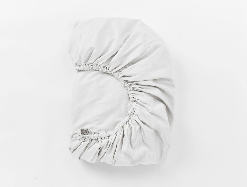 300 Thread Count Organic Sateen Sheet Set Cal King Alpine White Y279249