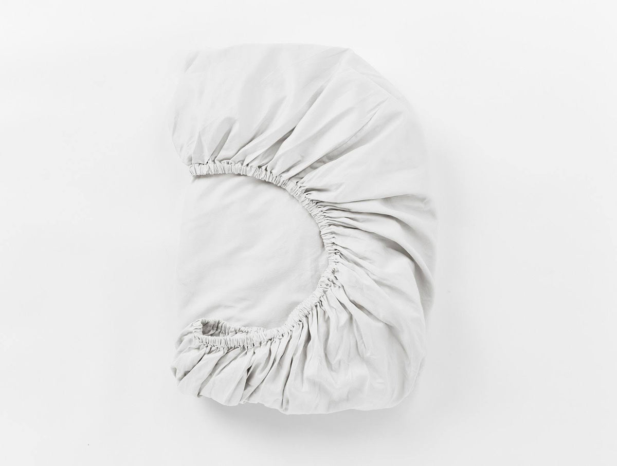 300 Thread Count Organic Sateen Sheet Set Cal King Alpine White Y279249