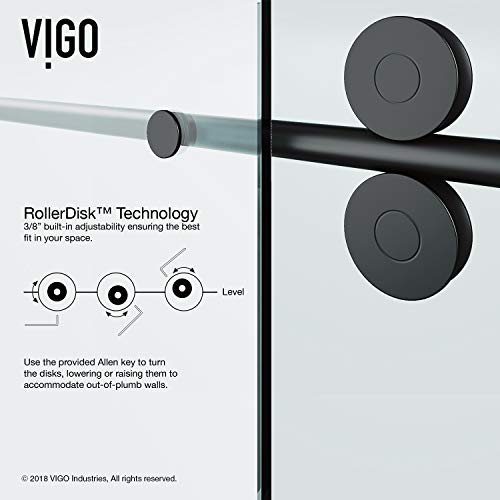Matte Black Frameless Sliding Rectangle Tub Door with Clear Tempered Glass and Stainless Steel Hardware L88375