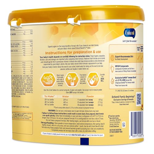 124.2 oz Milk-Based Baby Formula M833876