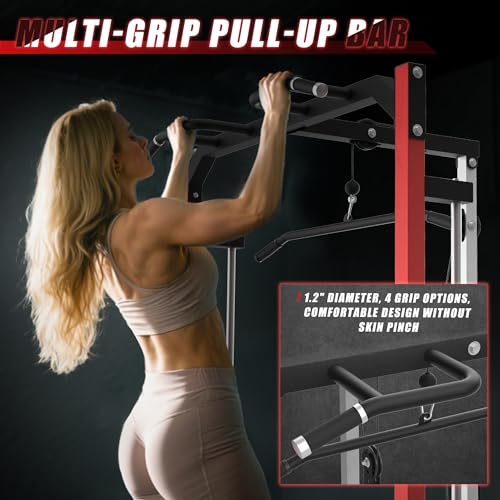 Compact Smith Machine Home Gym with LAT Pulldown P352080