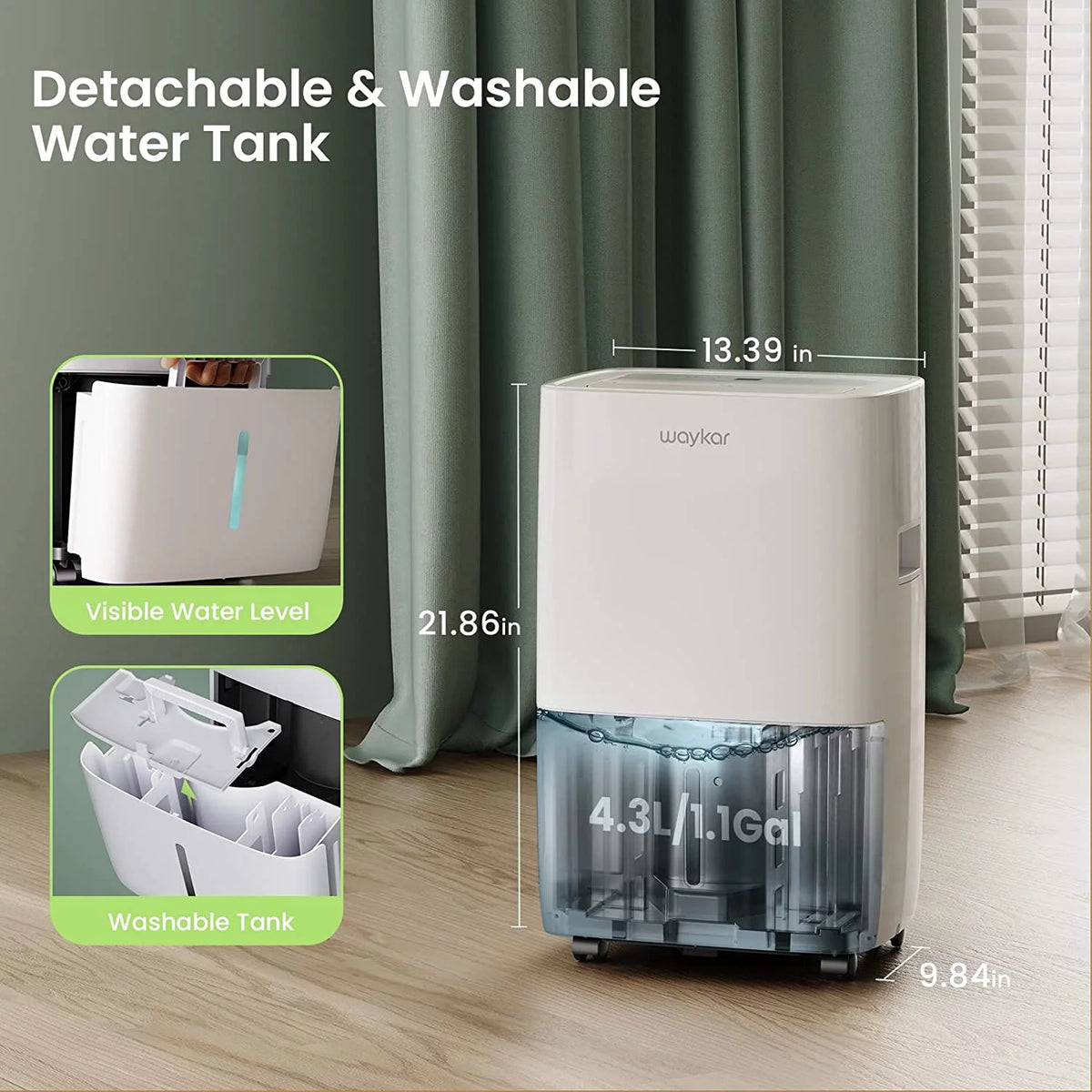 120 Pints Dehumidifier with Drain Hose V971
