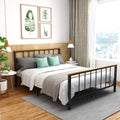Metal Bed Frame with Headboard and Under Bed Storage W2969