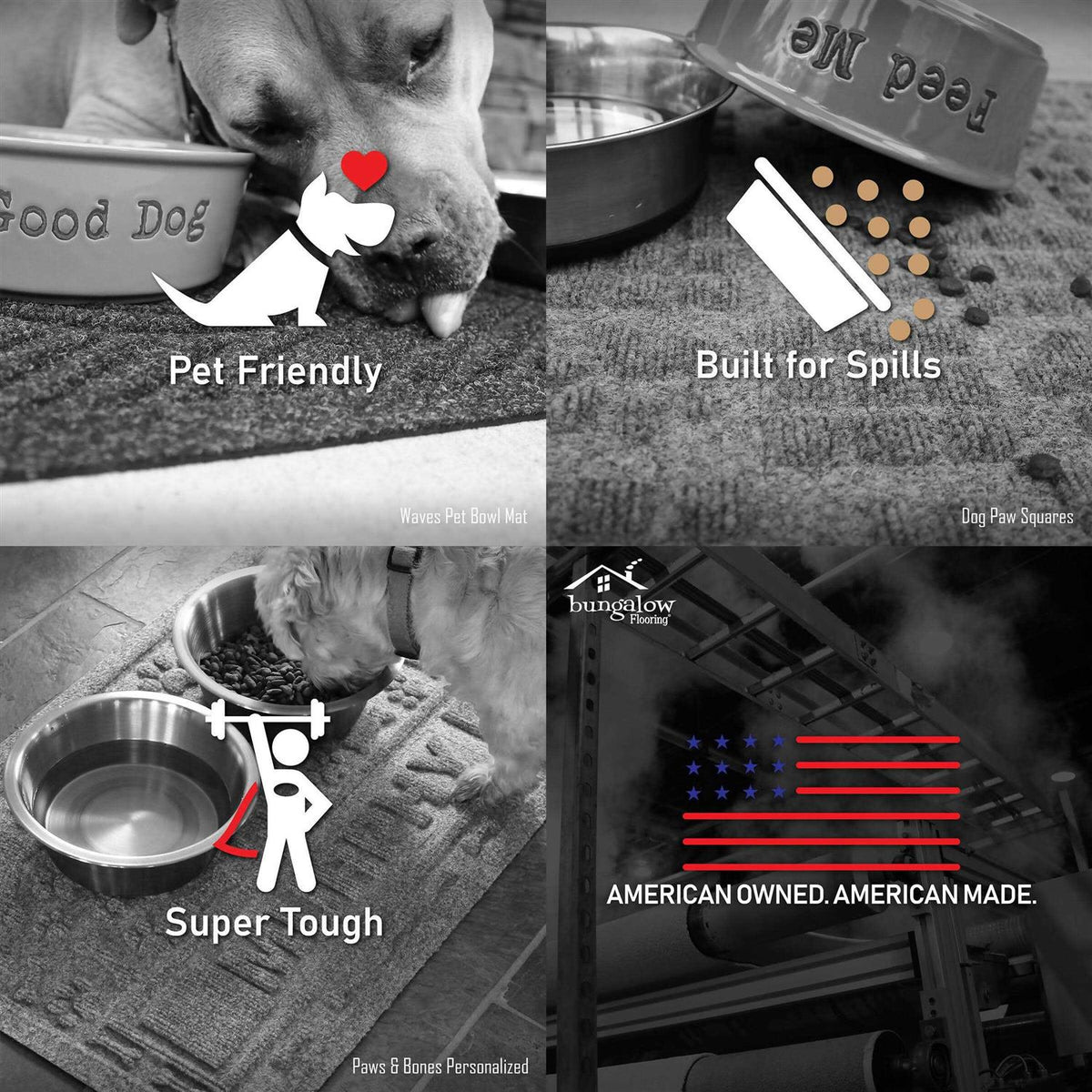 Dog Bone Dog Dinner Mat R23371