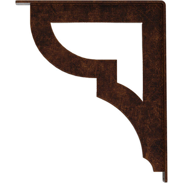 Antiqued Copper Wrought Iron Bracket Q281339