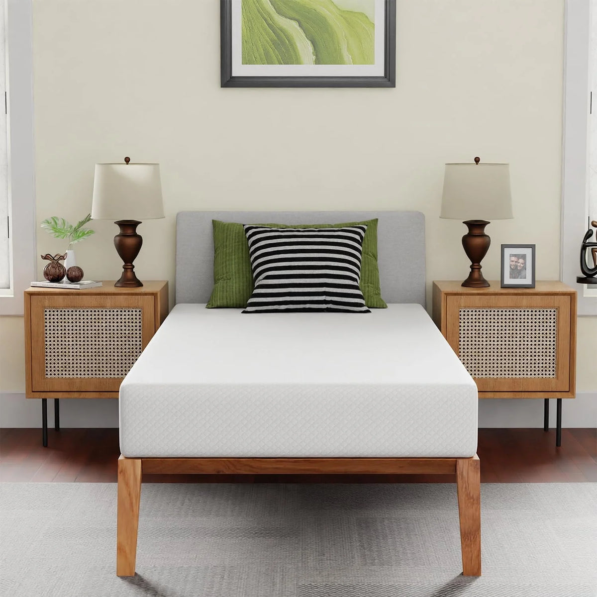 8 inch Twin Size Memory Foam Gel Mattress Y572