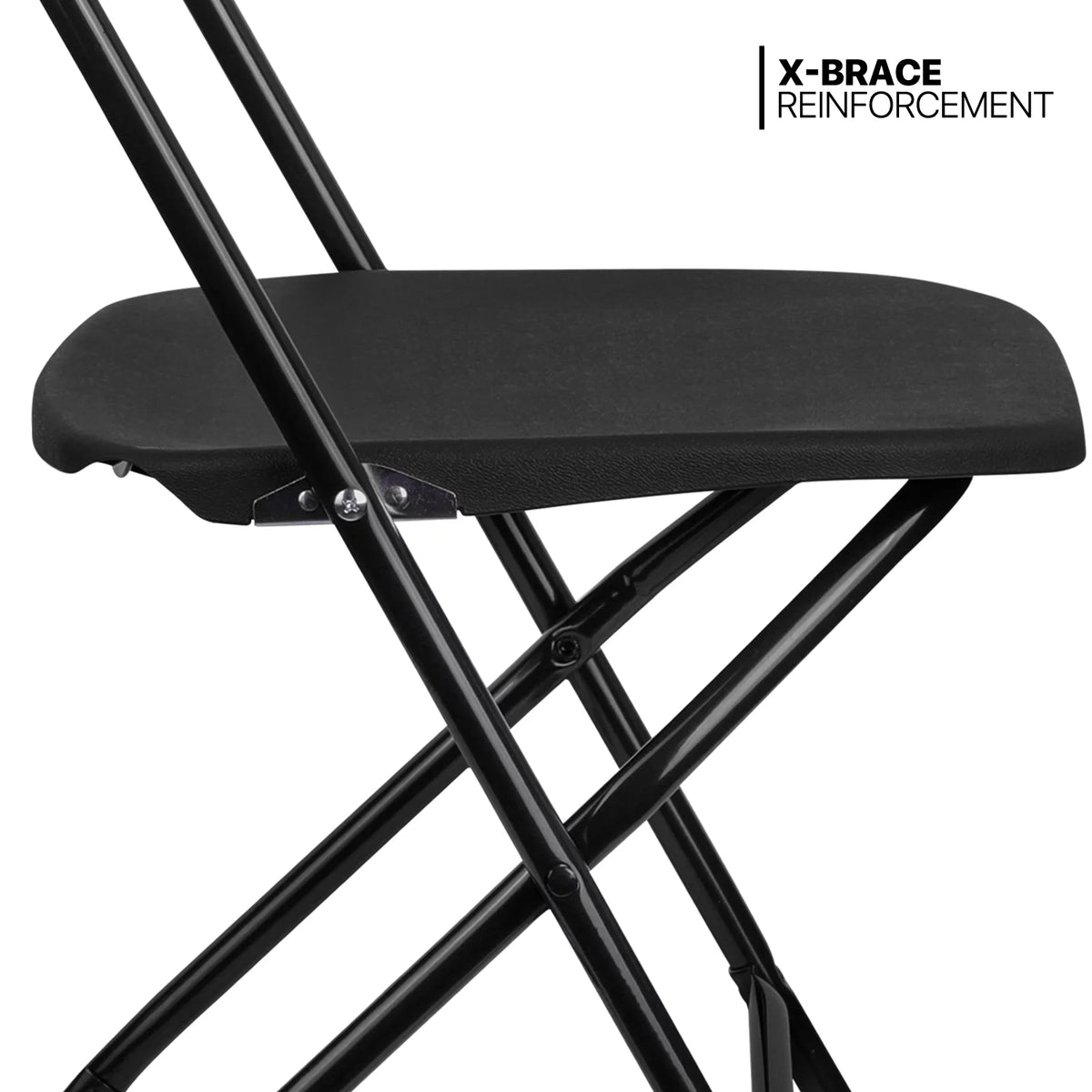 11 Pieces White Folding Plastic Table and Chair Set T360335