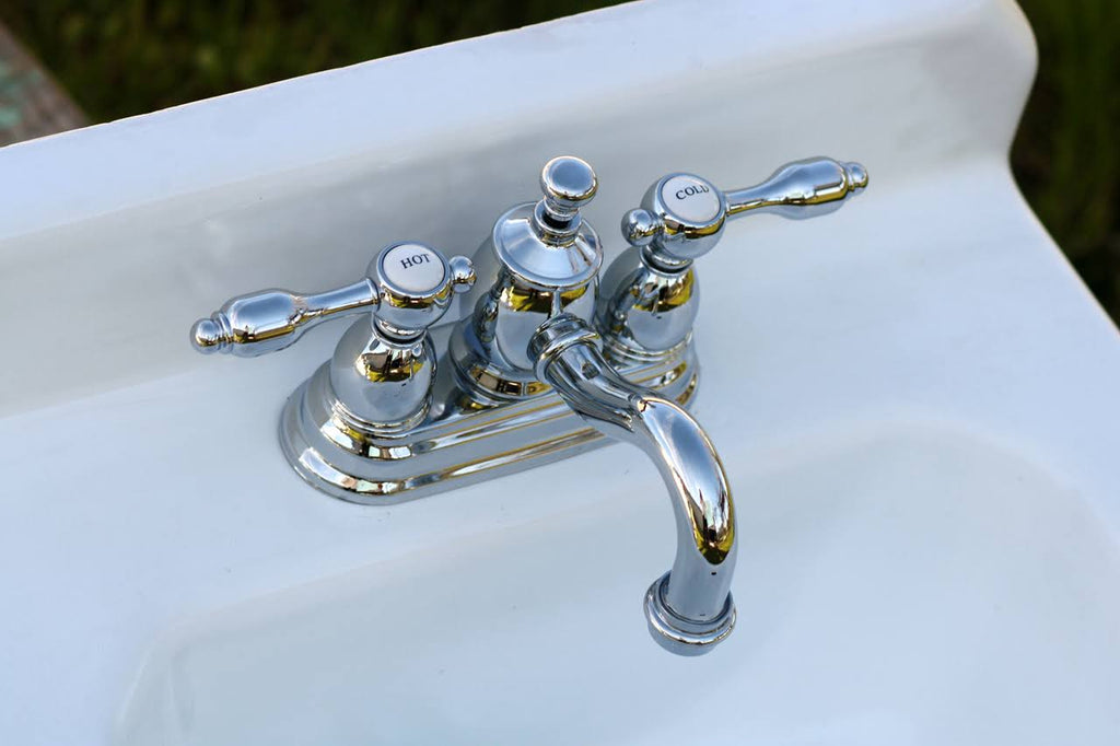 Chrome Centerset Lavatory Faucet with Pop-Up R681