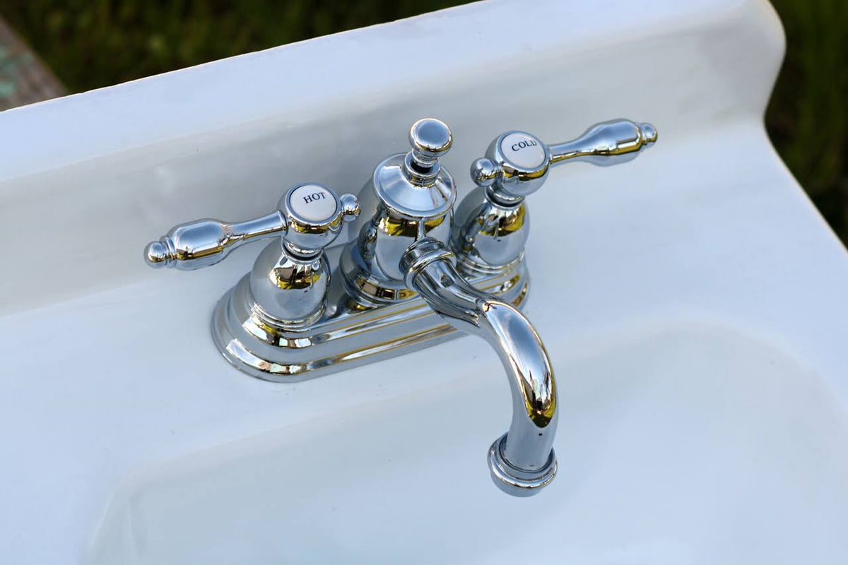 Chrome Centerset Lavatory Faucet with Pop-Up R681