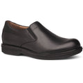 Black Leather Men's Shoes G827