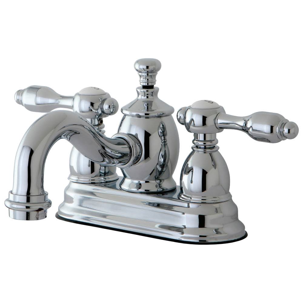 Chrome Centerset Lavatory Faucet with Pop-Up R681