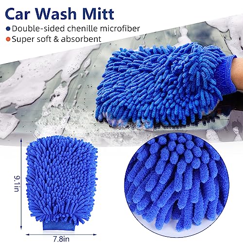 25PCS Car Detailing Kit with Drill Brush and Washing Mitt Q98070