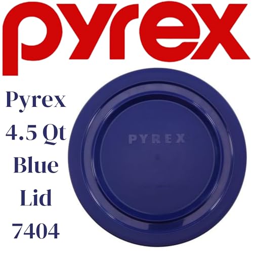 4.5 Quart Glass Mixing Bowl With Blue Lid C33987