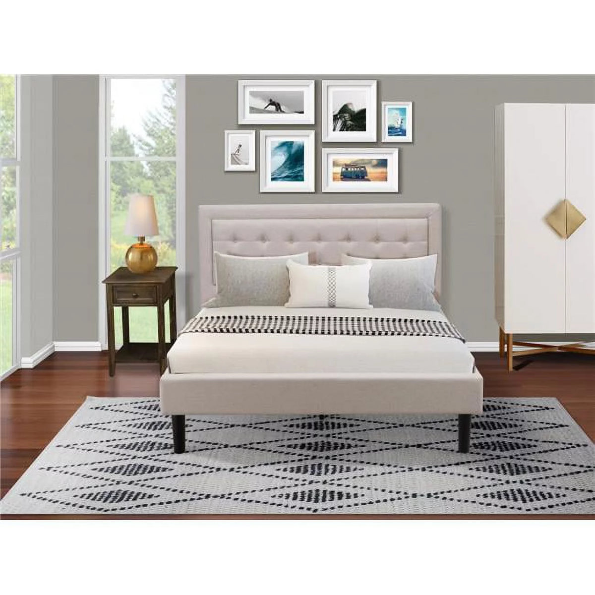 2 Piece Platform Bedroom Furniture Set W901