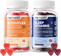 B Complex 50 Gummies + Melatonin Free Sleep Gummies N175