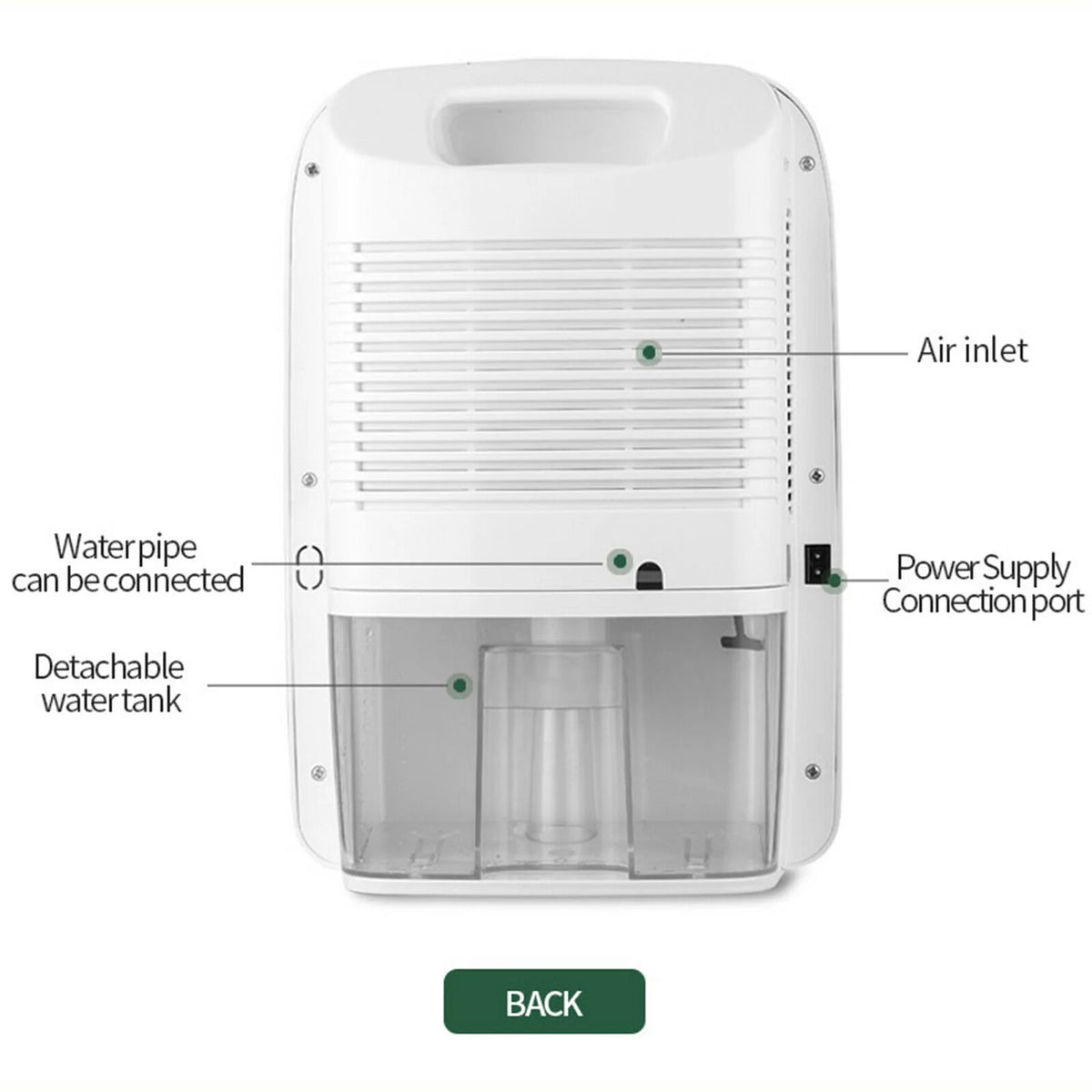 2.5L Dehumidifier with LCD Displays U43046