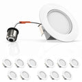 12-Pack Dimmable LED Recessed Downlight, 10W, 700 Lumens, 5000K V275
