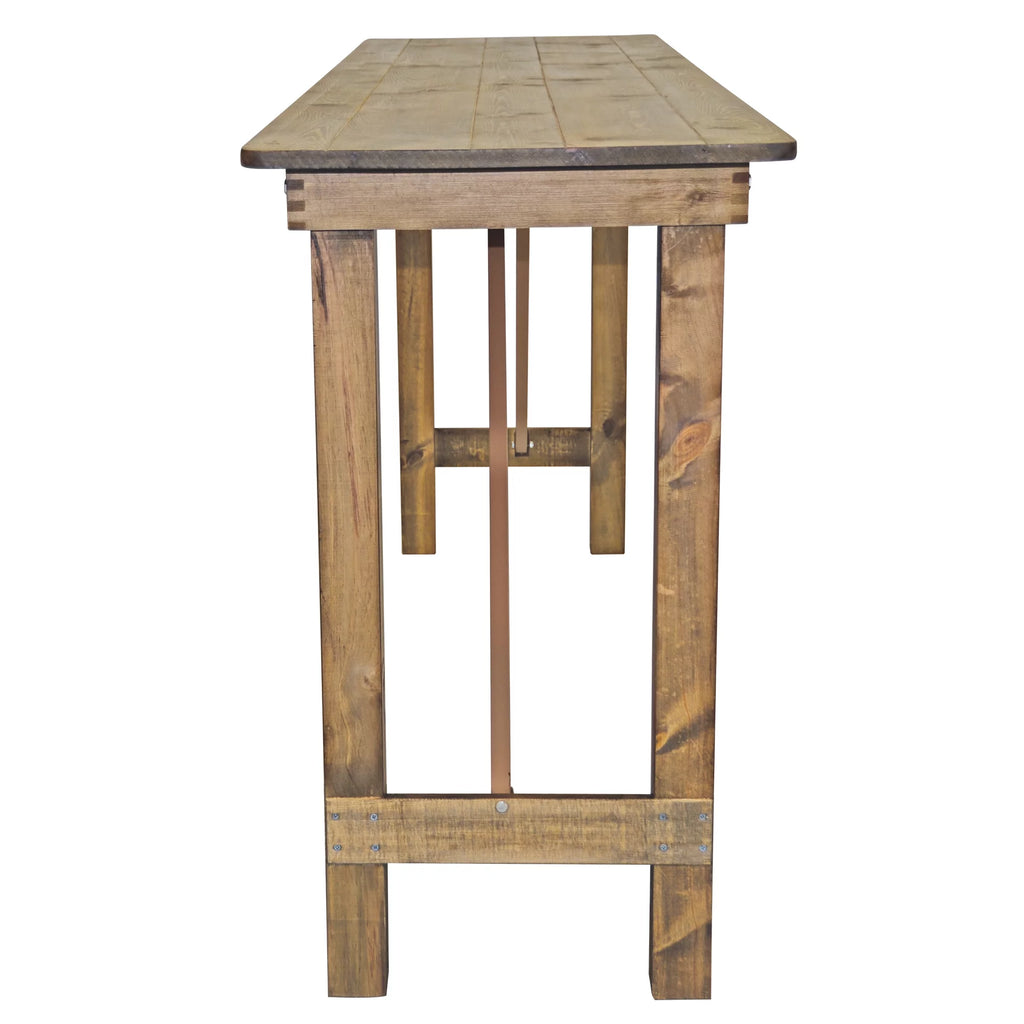 Pine Wood Farm Bar Height Folding Table R193