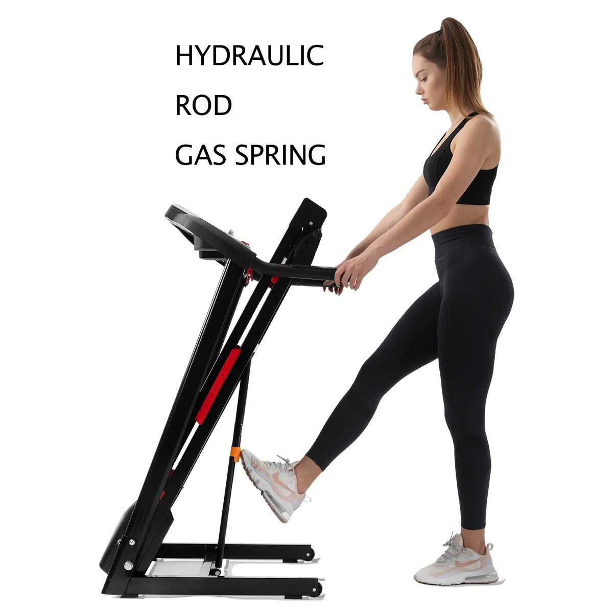 Folding Treadmill Electric 3.5 HP Running Machine with Incline L48784