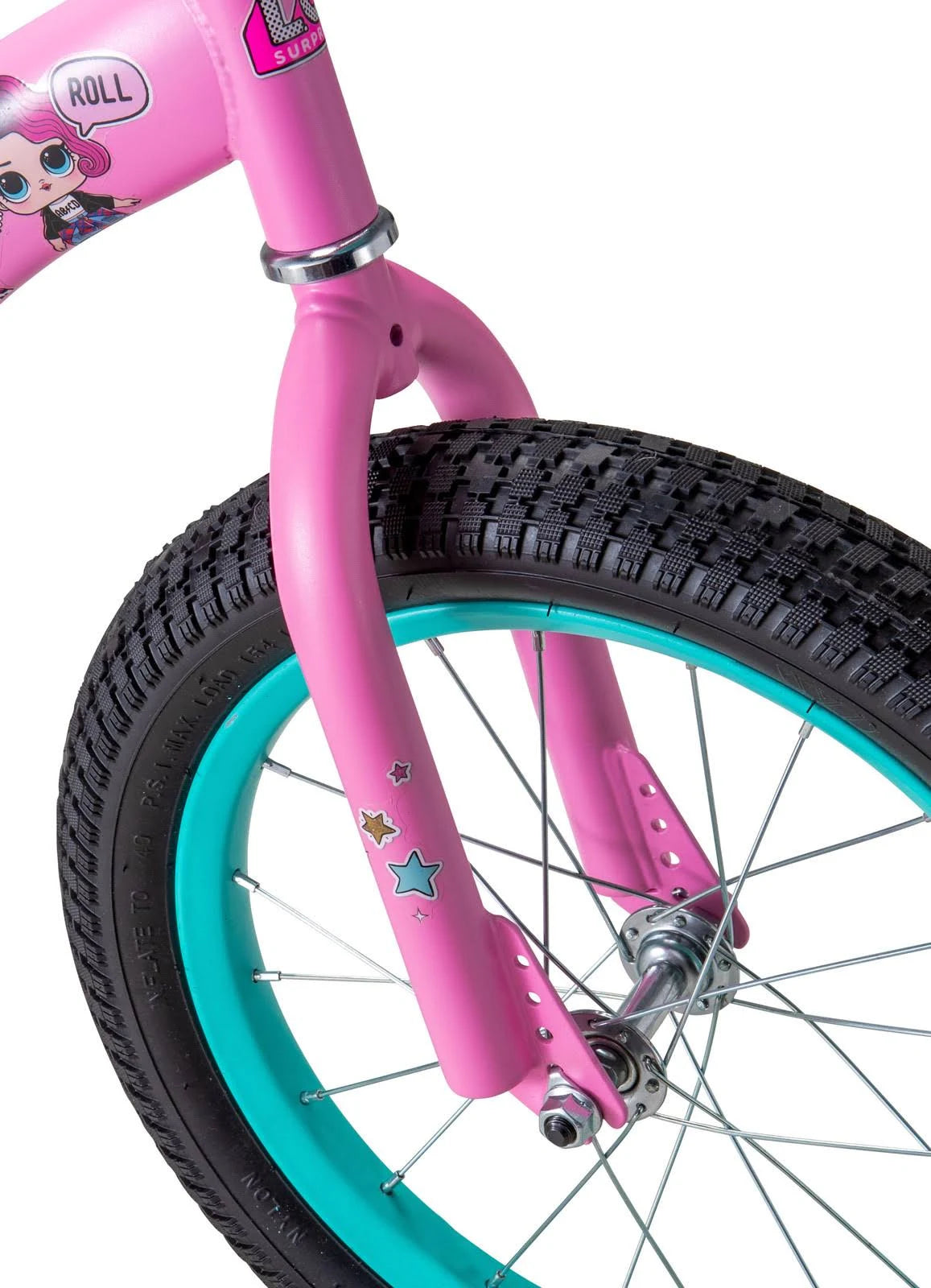 16-inch Pink Kids Bike E2437
