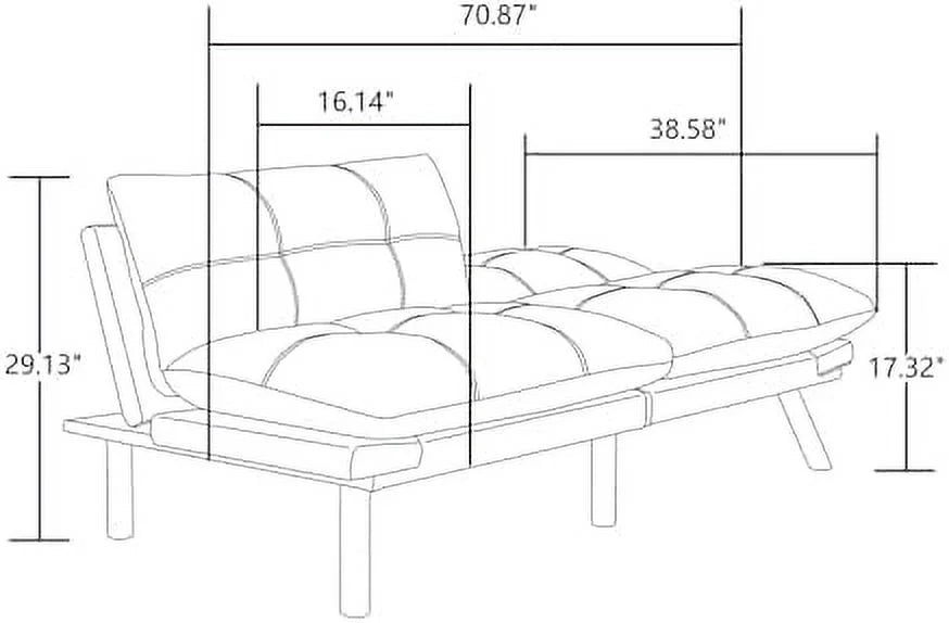 Green Velvet Convertible Sofa Bed Z68676