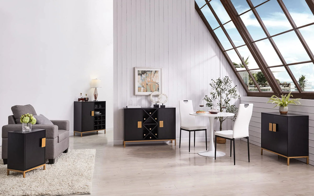 2 Door Modern Wood Accent Cabinet T397