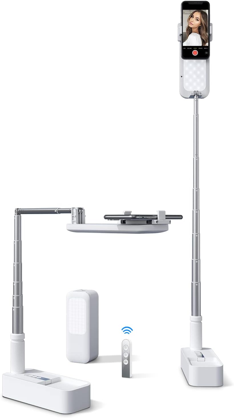 Portable Cell Phone Stand with Bluetooth Remote, Pack of 2 A29916