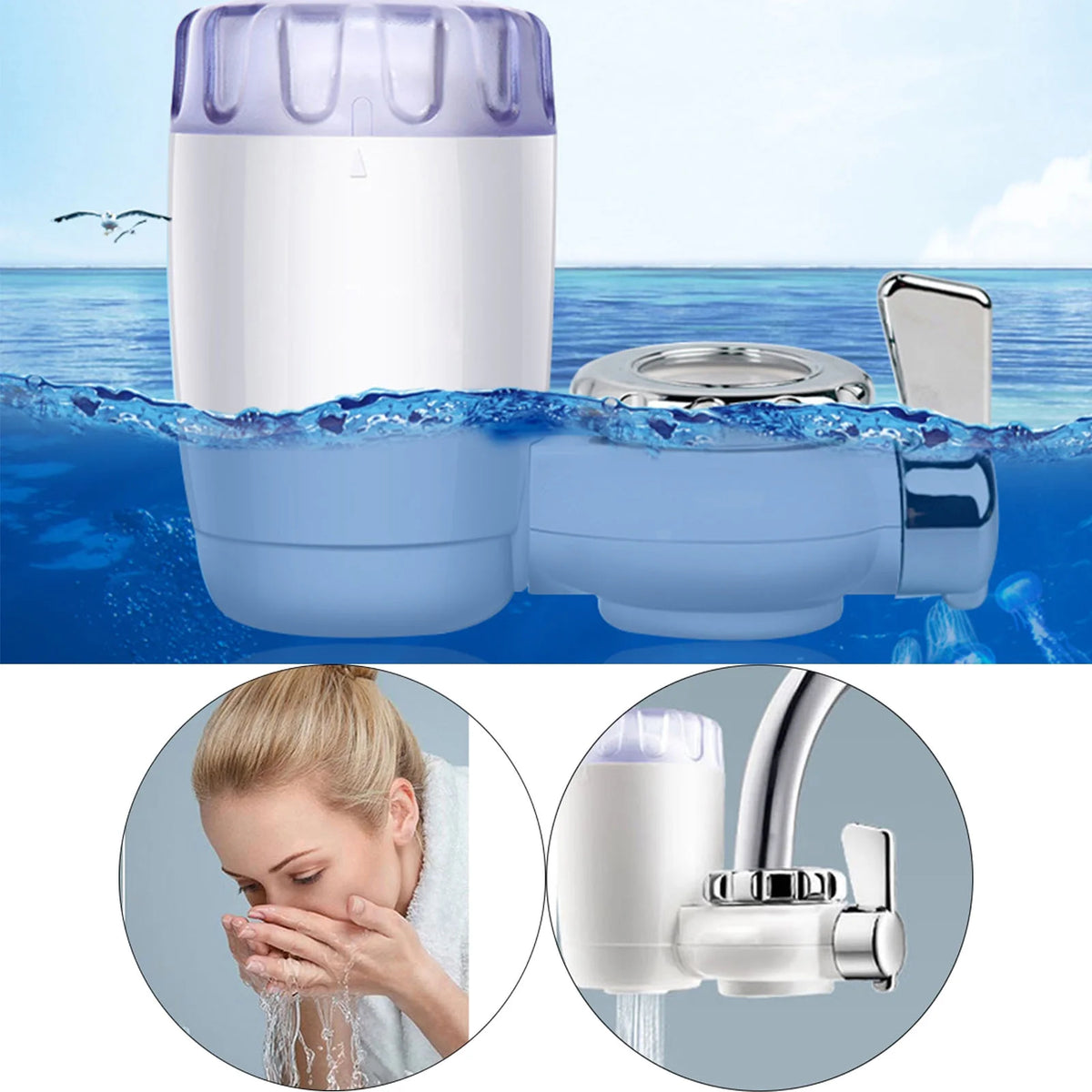 Water Filter for Kitchen Tap Water Pre-Filter Q585