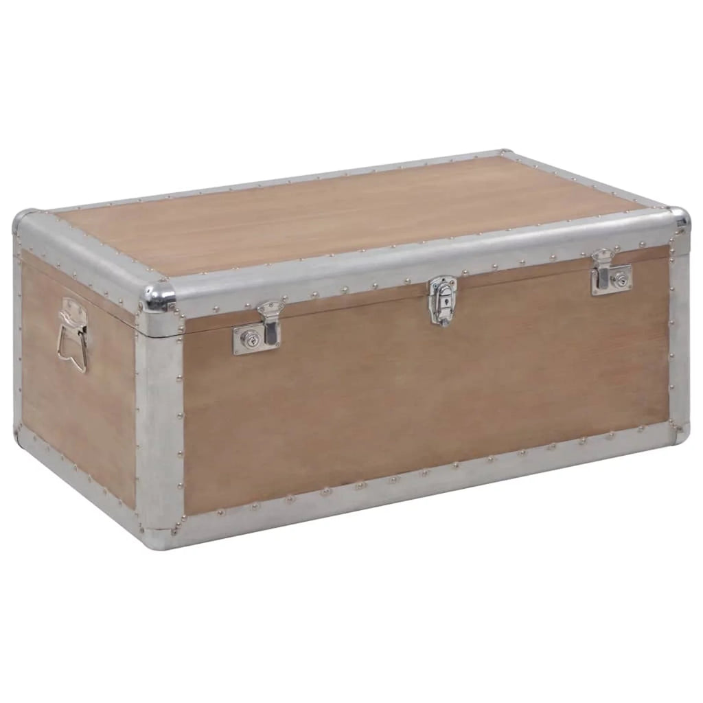 Wooden Fir Storage Chest Trunk Y7660