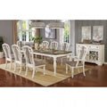 White Wash & Walnut 7pcs Dining Room Set N522404