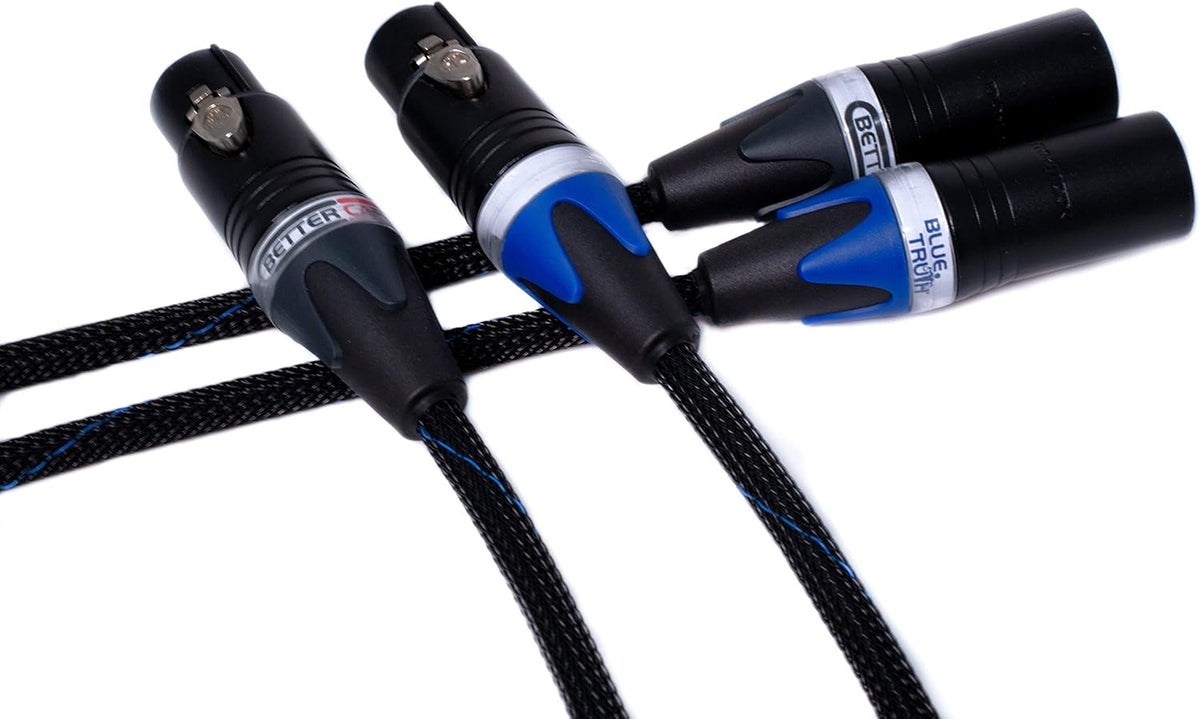 Balanced XLR Cables - Stereo Pair (2 Cables) - Silver/Copper Hybrid - 1.5 Feet R66694