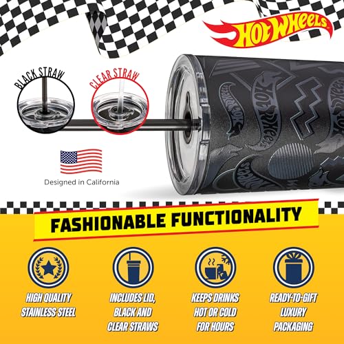24 oz Stainless Steel Vacuum Insulated Tumbler with Lid and Straw F401960