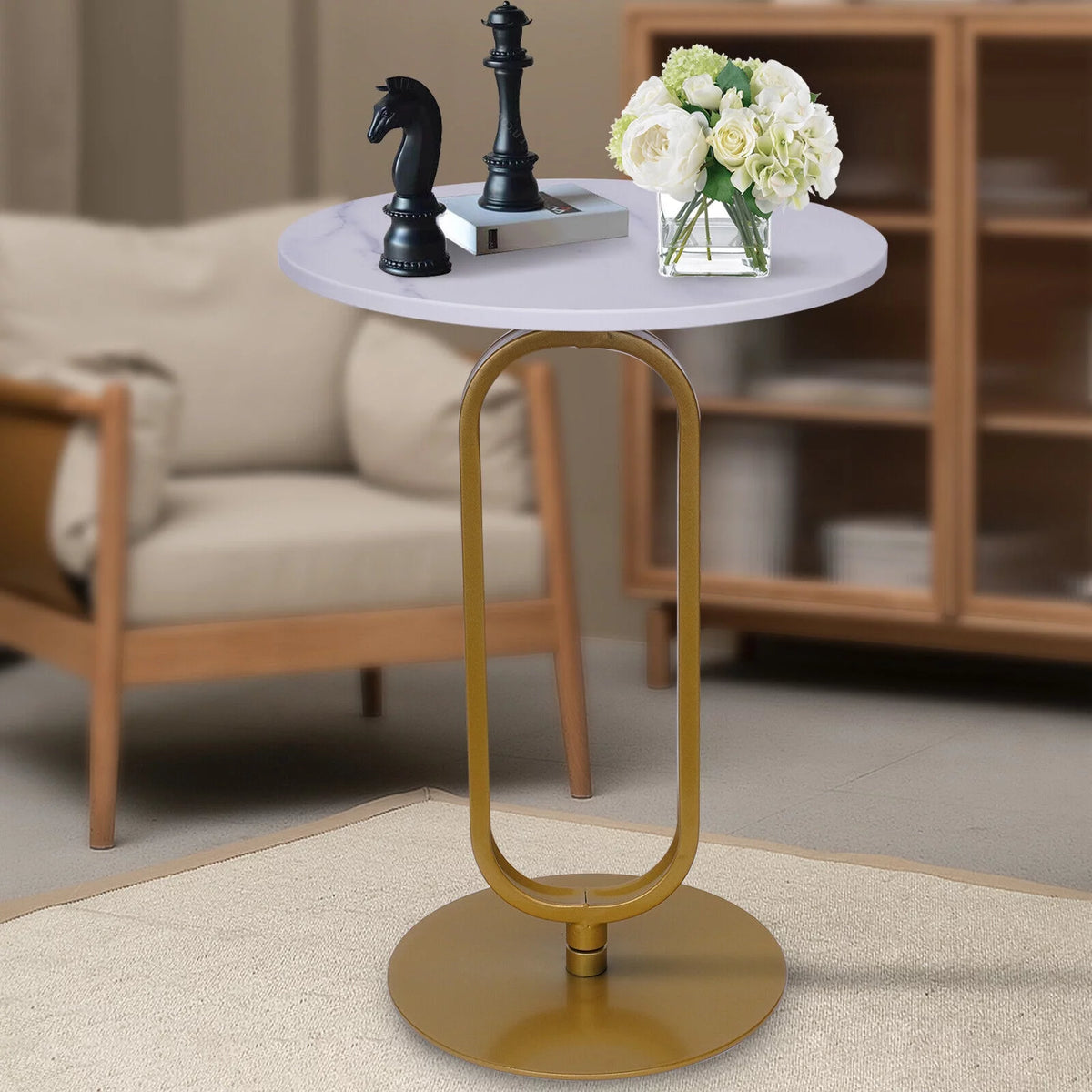 Metal & Marble Console Table P728326